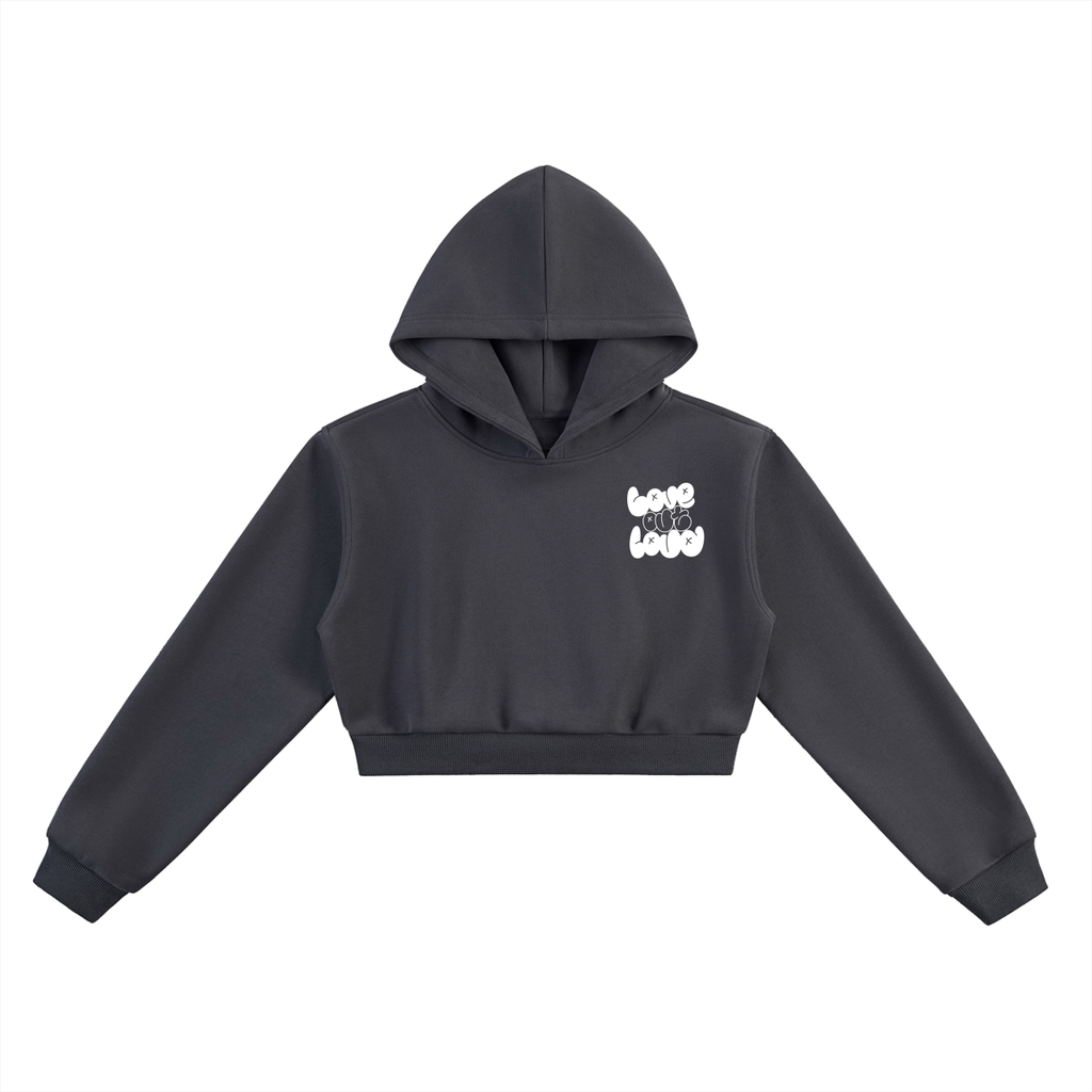 Love Out Loud,women,arevut.,cropped,hoodie