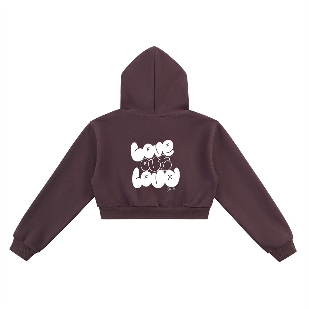 Love Out Loud,women,arevut.,cropped,hoodie