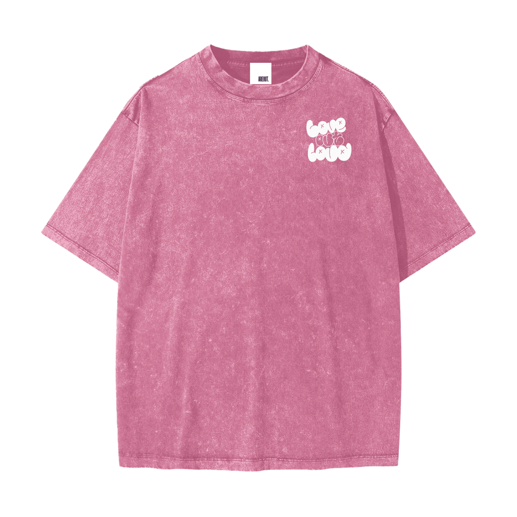 LOVE OUT LOUD,AREVUT,TSHIRT,OVERSIZED,FAITH BASED,UNISEX