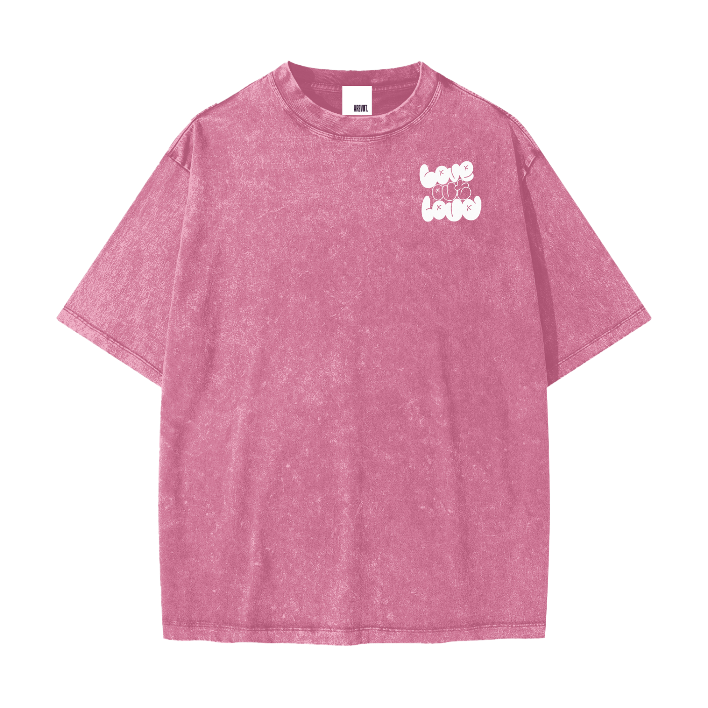 LOVE OUT LOUD,AREVUT,TSHIRT,OVERSIZED,FAITH BASED,UNISEX