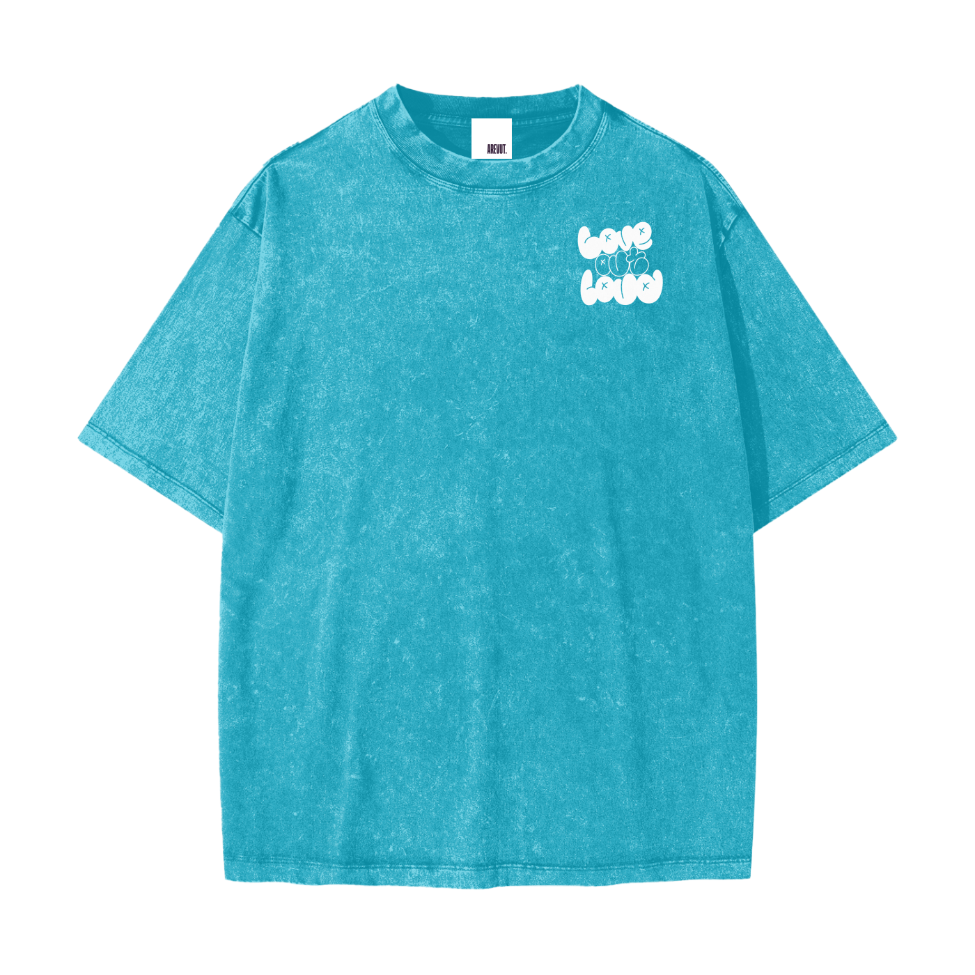 LOVE OUT LOUD,AREVUT,TSHIRT,OVERSIZED,FAITH BASED,UNISEX