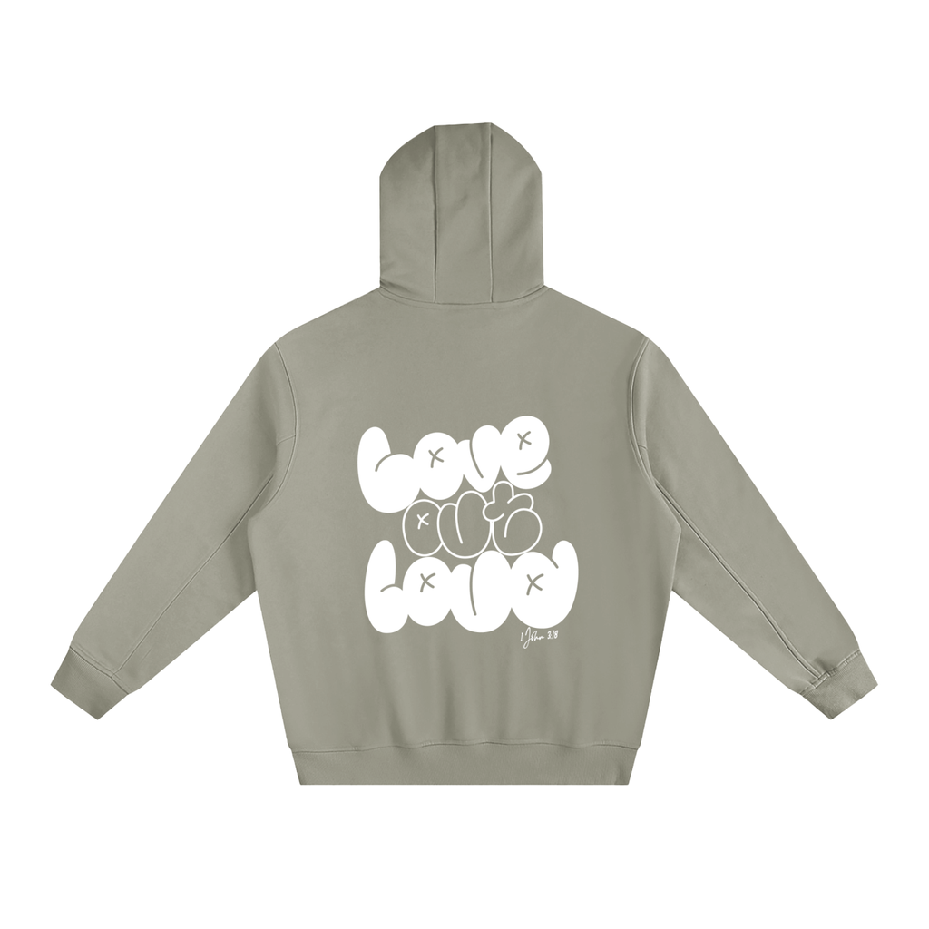 LOVE OUT LOUD,HIGH NECK,HOODIE,FAITH BASED,FLEECE