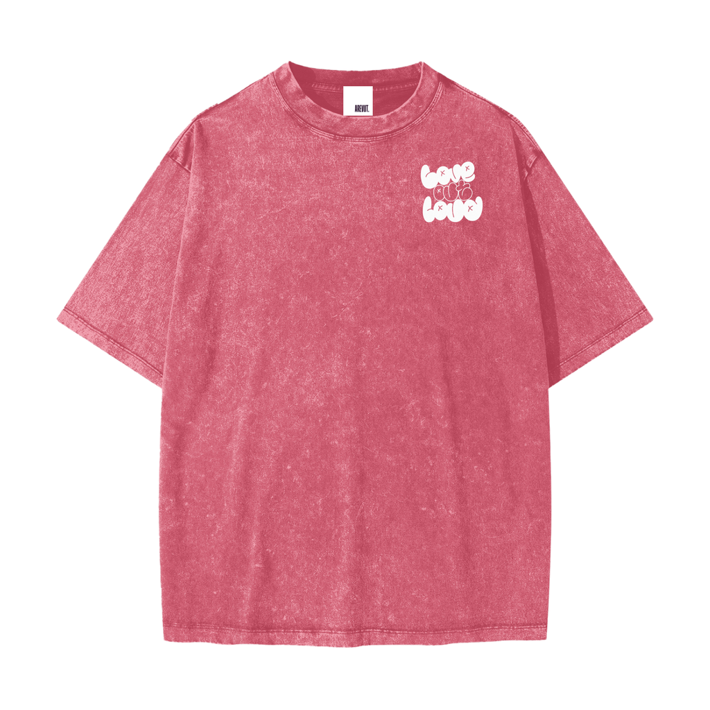 LOVE OUT LOUD,AREVUT,TSHIRT,OVERSIZED,FAITH BASED,UNISEX