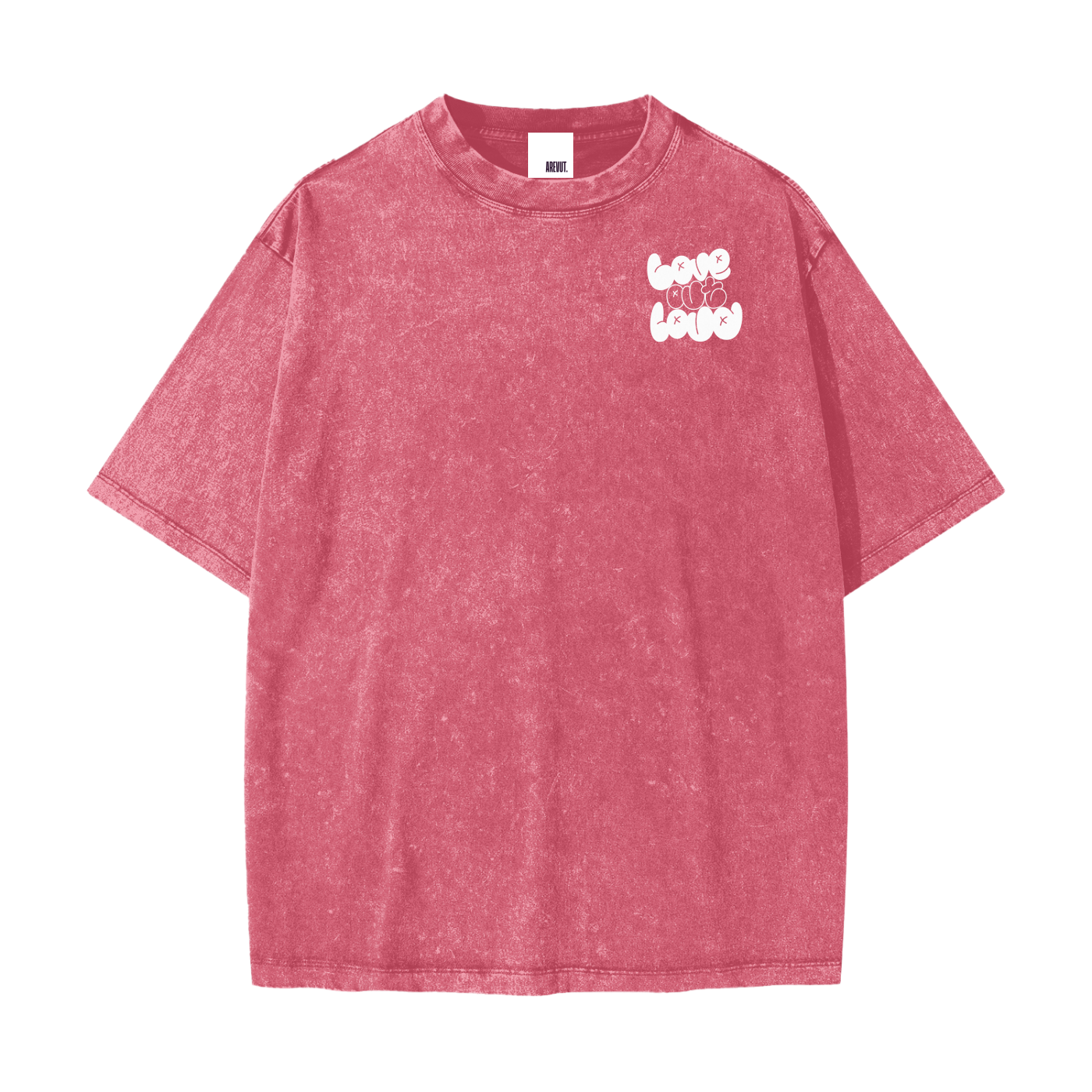 LOVE OUT LOUD,AREVUT,TSHIRT,OVERSIZED,FAITH BASED,UNISEX