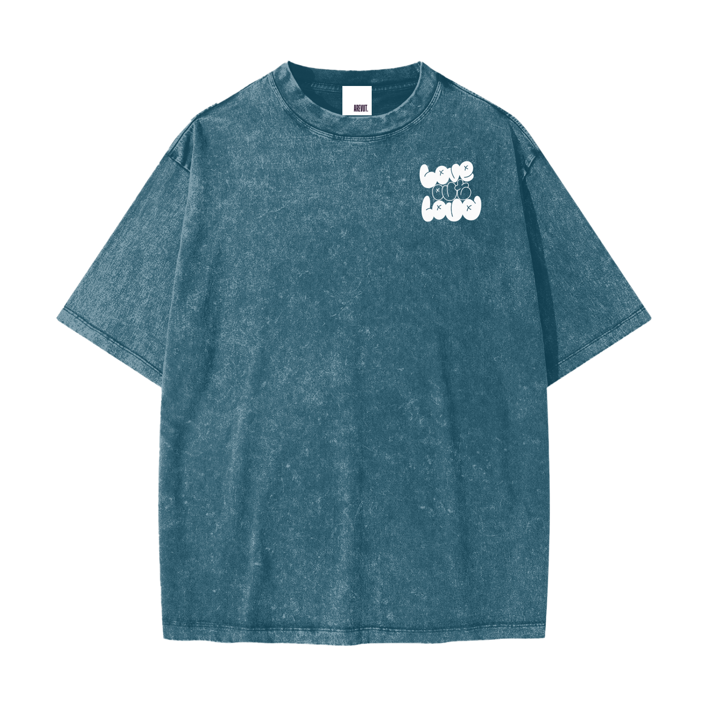 LOVE OUT LOUD,AREVUT,TSHIRT,OVERSIZED,FAITH BASED,UNISEX