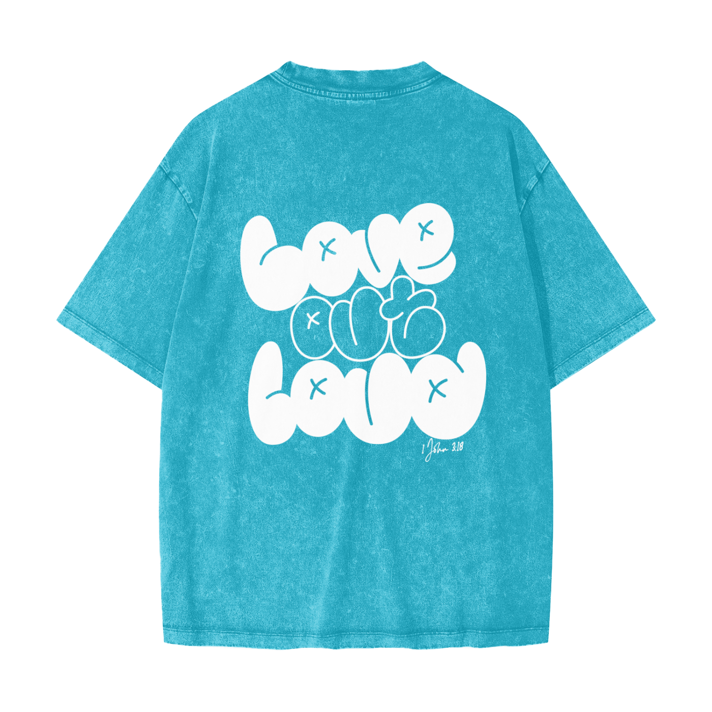 LOVE OUT LOUD,AREVUT,TSHIRT,OVERSIZED,FAITH BASED,UNISEX