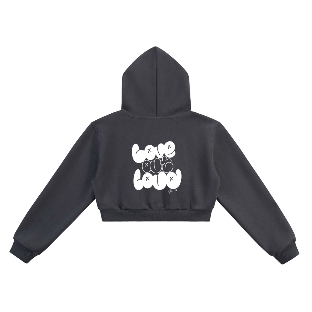 Love Out Loud,women,arevut.,cropped,hoodie