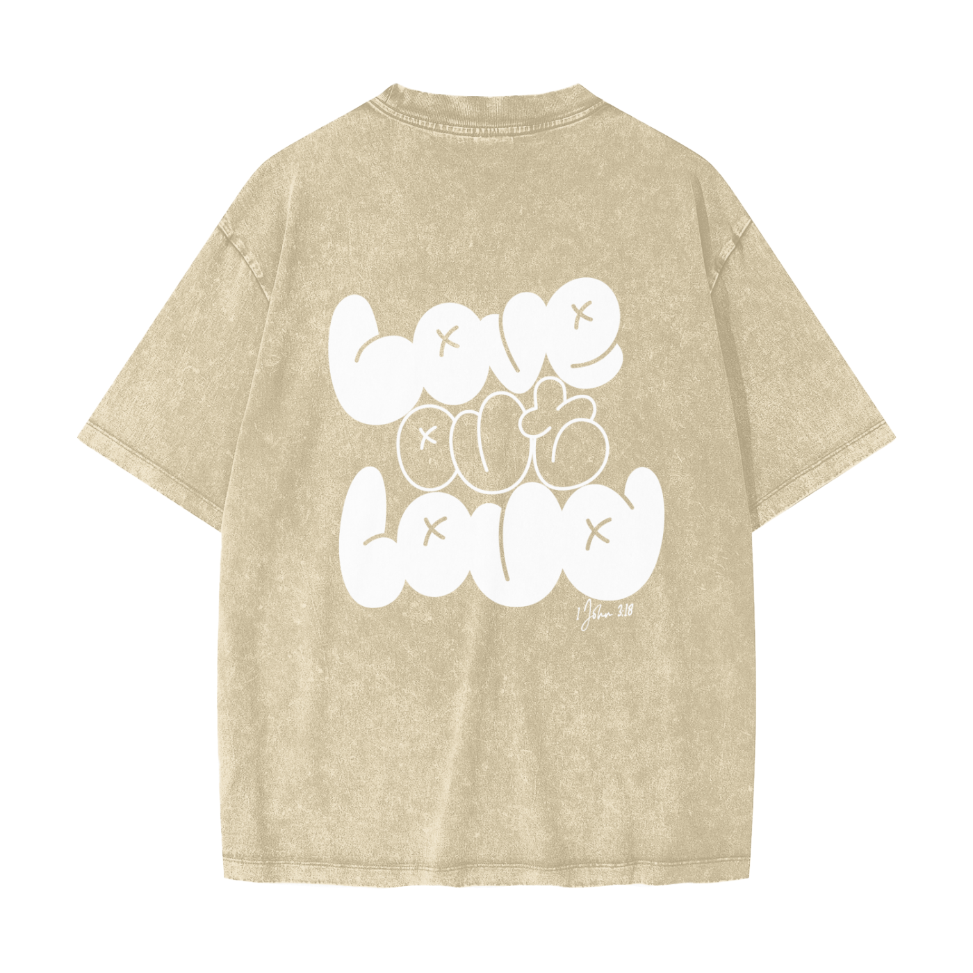 LOVE OUT LOUD,AREVUT,TSHIRT,OVERSIZED,FAITH BASED,UNISEX