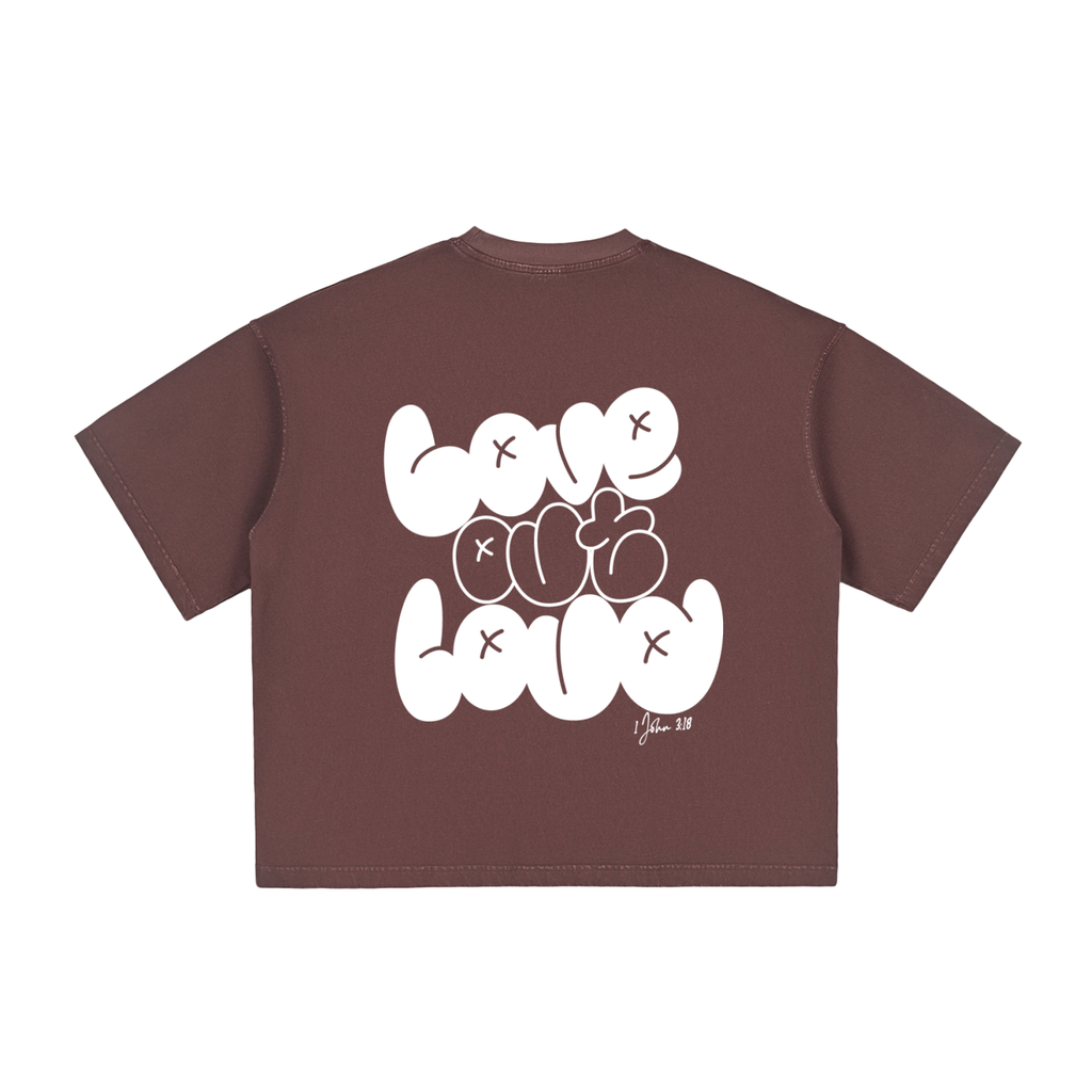 LOL Vintage Washed Boxy T-Shirt (Unisex)