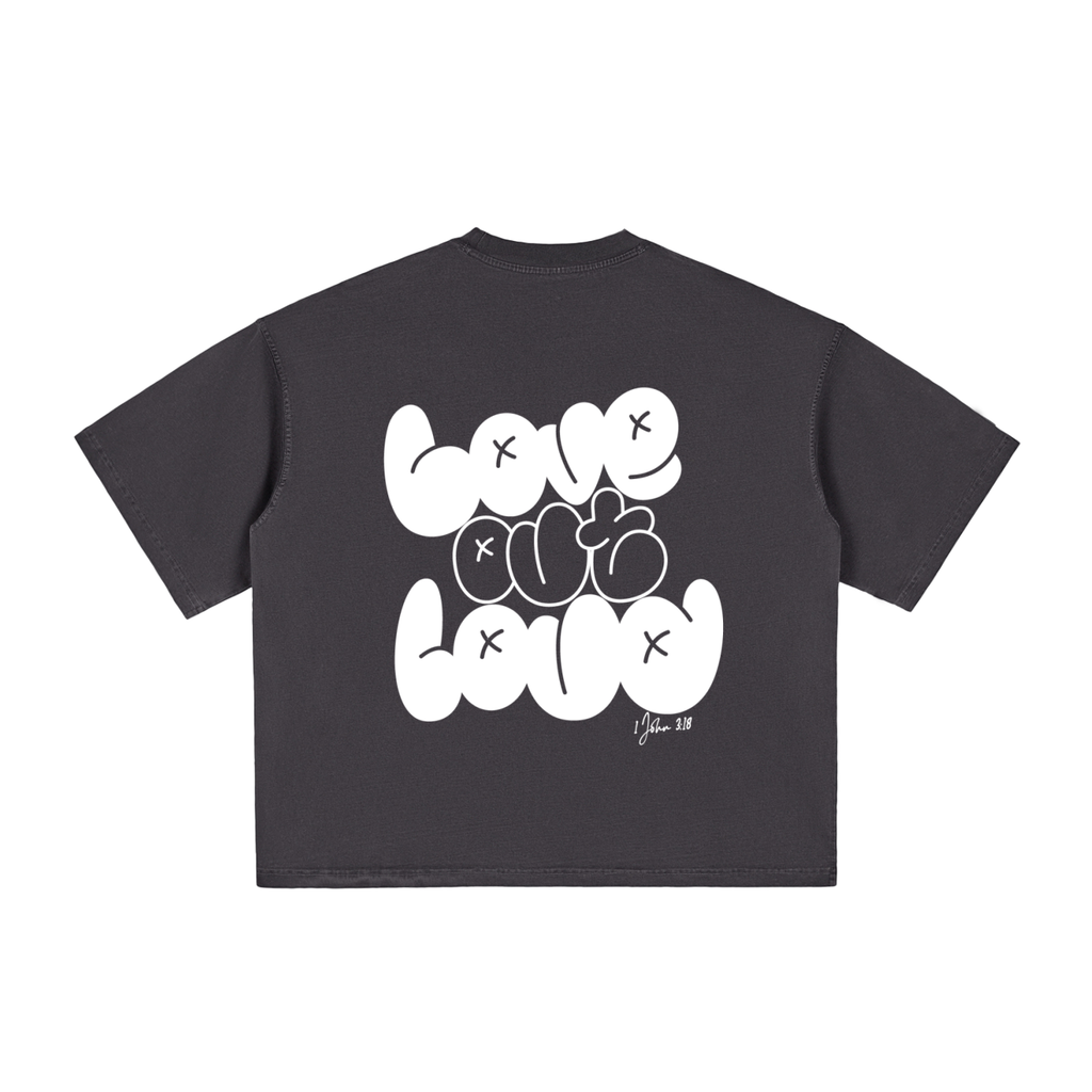 LOL Vintage Washed Boxy T-Shirt (Unisex)