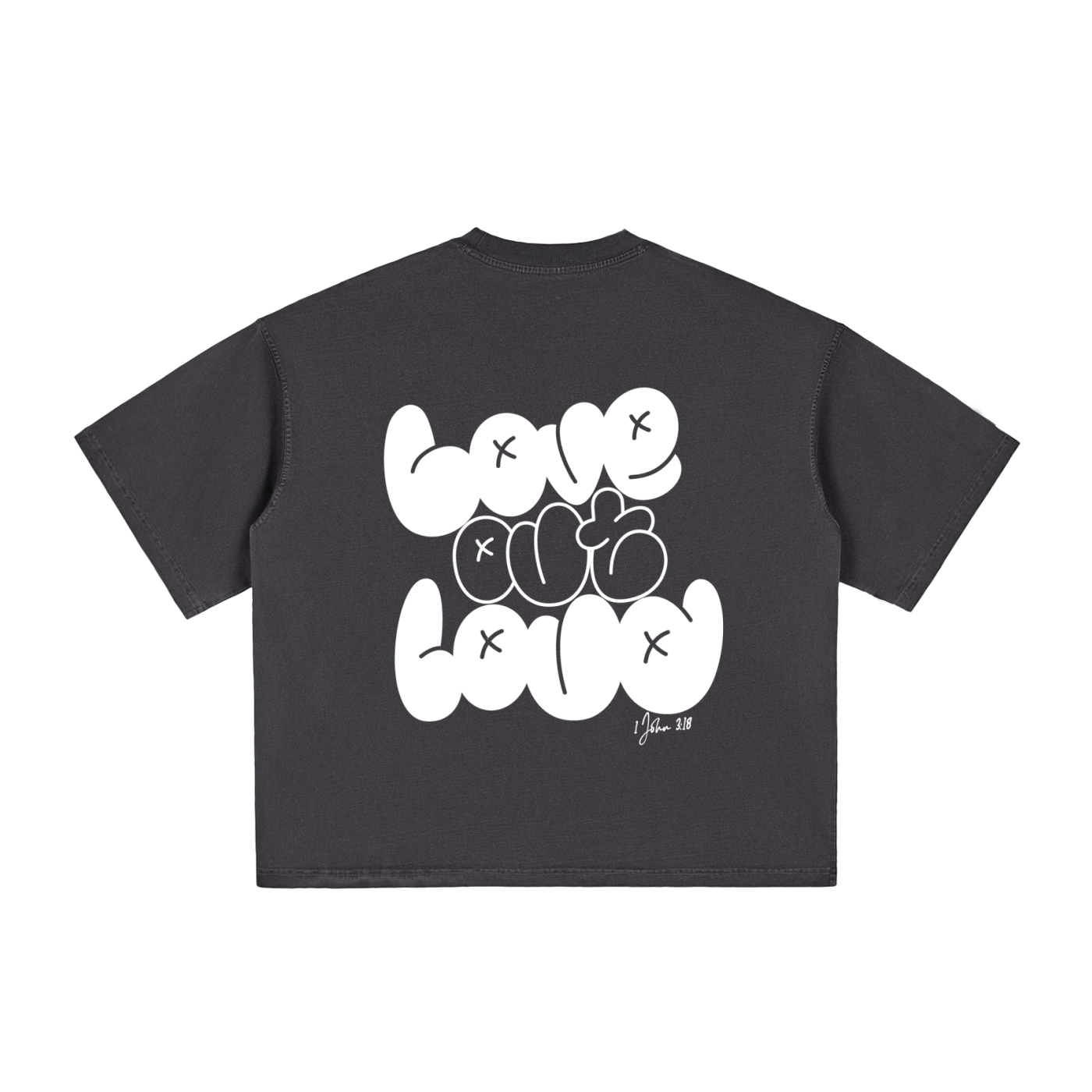 LOL Vintage Washed Boxy T-Shirt (Unisex)