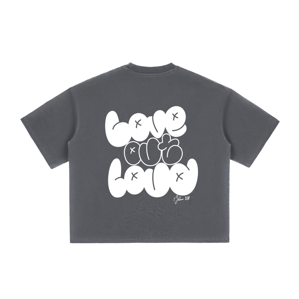 LOL Vintage Washed Boxy T-Shirt (Unisex)