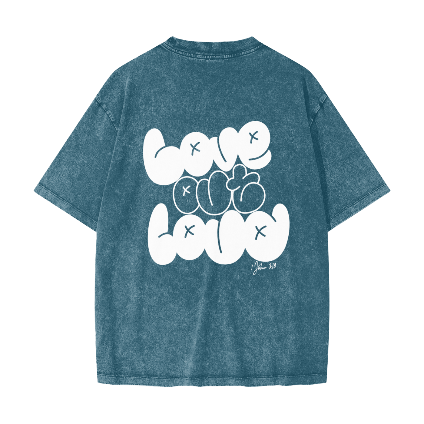 LOVE OUT LOUD,AREVUT,TSHIRT,OVERSIZED,FAITH BASED,UNISEX