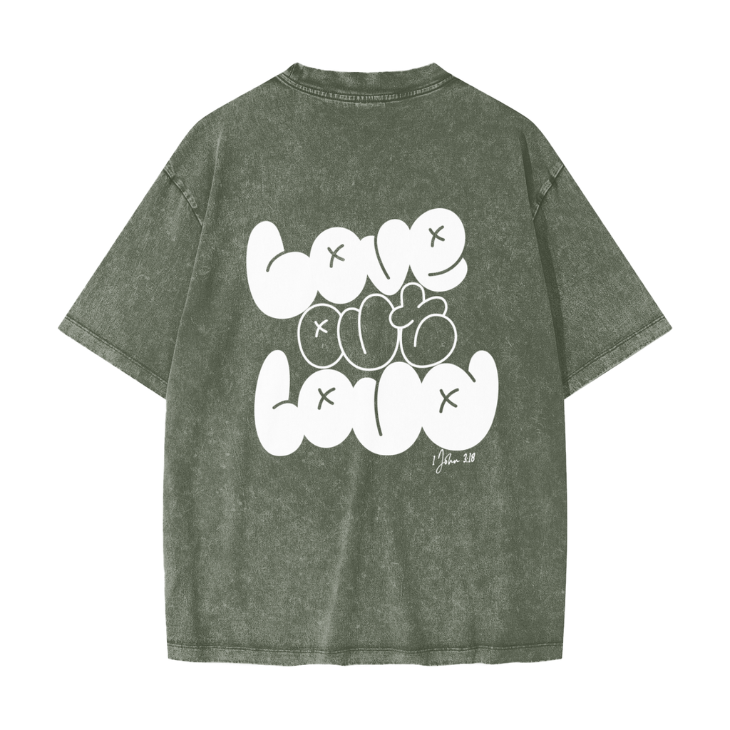 LOVE OUT LOUD,AREVUT,TSHIRT,OVERSIZED,FAITH BASED,UNISEX