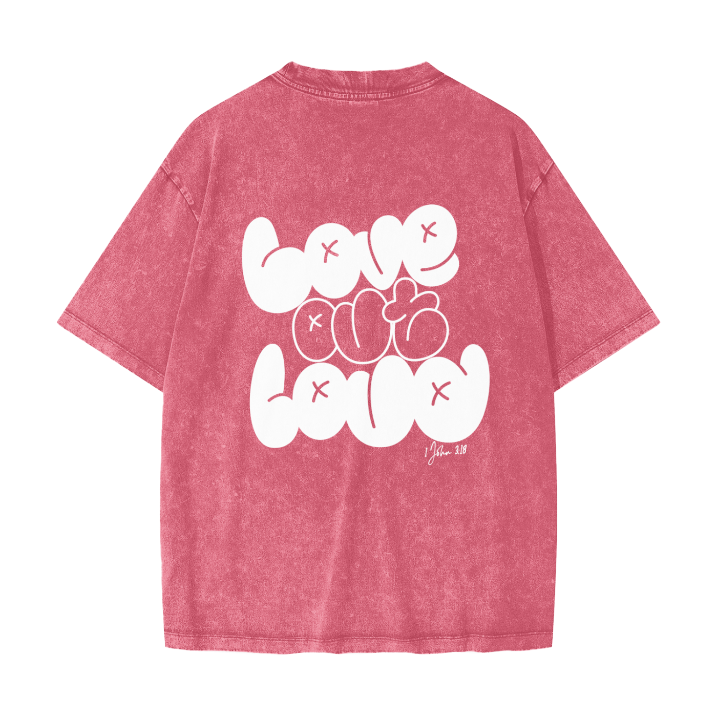 LOVE OUT LOUD,AREVUT,TSHIRT,OVERSIZED,FAITH BASED,UNISEX